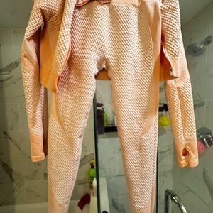 Women's Pink Textured Set